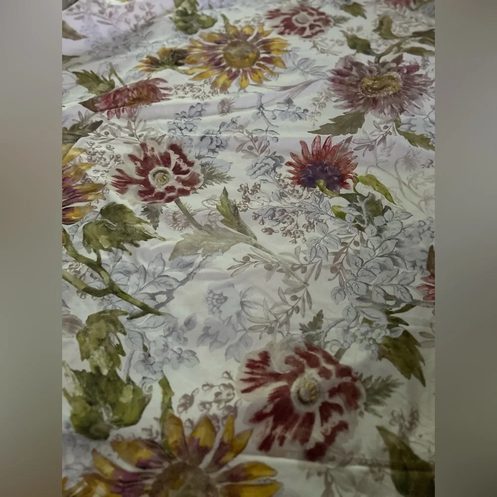 Pottery Barn Organic Cotton Floral Duvet Cover –‎ Full/Queen Cottage core 💫 jj